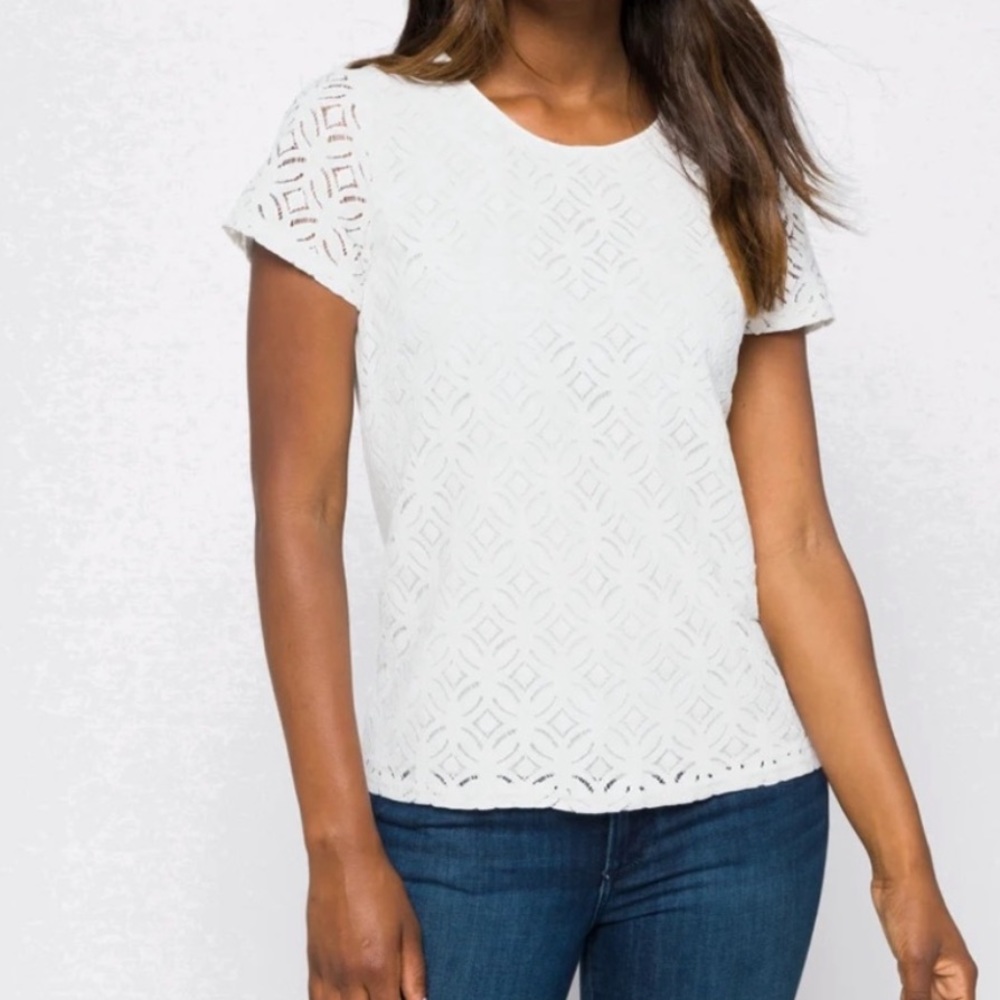 Market & Spruce - Lace white top